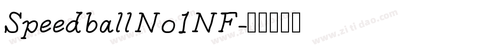Speedball No1 NF字体转换